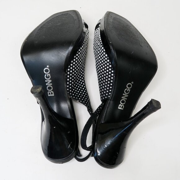 Vintage Y2K Bongo Polka Dot Slingback Pumps - Picture 11 of 15